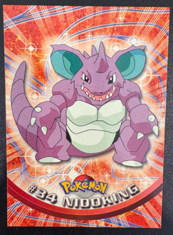 Pokemon TCG Nidoking #34 Topps TV Animation Edition NM - Image 1