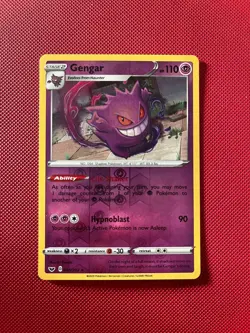 Gengar 085/202 Rare Sword & Shield Pokemon Reverse Holo Near Mint - Image 1