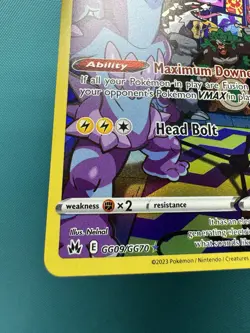 Pokemon TCG Toxtricity GG09/GG70 Crown Zenith: Galarian Gallery NM - Image 4