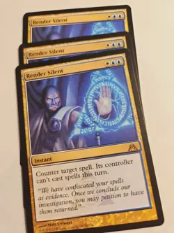 Render Silent - Instant ~ MtG Magic the Gathering x3 nm 3x playset - Image 1