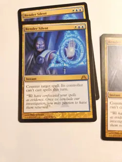 Render Silent - Instant ~ MtG Magic the Gathering x3 nm 3x playset - Image 2