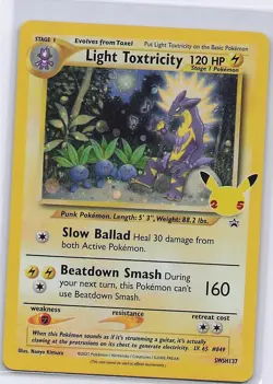 Light Toxtricity SWSH137 Holo Promo Sword & Shield Promo Pokemon Near Mint - Image 1