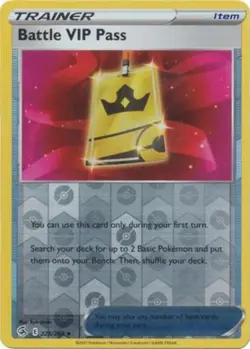Battle VIP Pass - 225/264 - Uncommon - Reverse Holo NM, English Pokemon Fusion S - Image 1