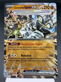 Cornerstone Mask Ogerpon ex 112/167 - Ultra Rare -Twilight Masquerade Pokemon NM - Image 1