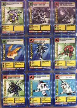 1999 BANDAI Digimon DigiBattle TCG 1st Edition Cards (72 Regular & 5 Foil) - Image 1