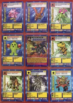 1999 BANDAI Digimon DigiBattle TCG 1st Edition Cards (72 Regular & 5 Foil) - Image 2
