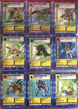1999 BANDAI Digimon DigiBattle TCG 1st Edition Cards (72 Regular & 5 Foil) - Image 3