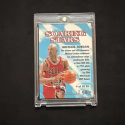 Fleer 1997-98 Soaring Stars Michael Jordan #9SS Chicago Bulls Basketball Card - Image 2