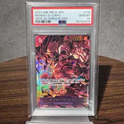 PSA 10 Monkey D. Luffy OP09-119 - One Piece Emperors in the New World ALT ART - Image 1