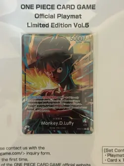 ONE PIECE CARD GAME Official Playmat Limited Edition Vol.5 W/Luffy promo - Image 1