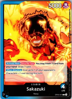 Sakazuki OP05-041 Leader Awakening of the New Era One Piece NM - Image 1