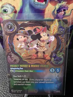 Disney Lorcana Attack of the Vine Mickey & Minnie Enchanted 238/207 NM - Image 1
