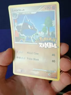 Pokemon Lucario 12/16 Rumble Card - LP - Image 4