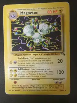 Magneton Non Holo 26/62 - Dmg - Fossil Pokemon TCG WOTC Vintage 1999 - Image 1