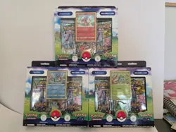 Pokemon TCG: GO Pin Collection Set of 3 Charmander Squirtle Bulbasaur New Sealed - Image 2