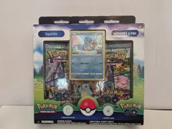 Pokemon TCG: GO Pin Collection Set of 3 Charmander Squirtle Bulbasaur New Sealed - Image 3