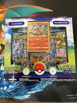 SEALED-POKEMON GO PIN COLLECTION BOX x3-CHARMANDER-BULBASAUR-SQUIRTLE-W/SHIPPING - Image 2