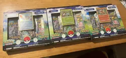 x3 Pokemon Go Pin Collection Boxes: Bulbasaur Charmander Squirtle Factory Sealed - Image 1