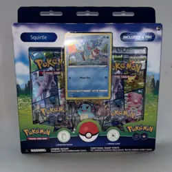 Pokemon GO Squirtle Pin Collection Box Promo Booster English Sealed - Image 1