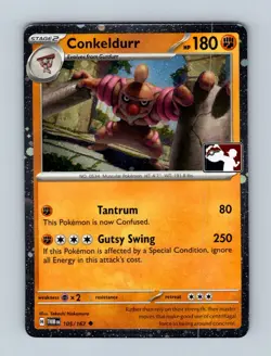 Conkeldurr 105/167 Uncommon Prize Pack Series Cards Pokemon Holo Near Mint - Image 1