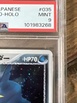 Aqua's Sharpedo 035/080 Magma VS Aqua Jap. Pokemon Card 2003. PSA MINT 9 LOW POP - Image 4
