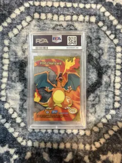 2000 TOPPS POKEMON TV ANIMATION CLEAR CARDS #PC3 CHARIZARD PSA 10 - Image 2