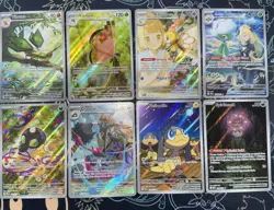 Pokemon TCG Illustration Rare Card Lot Of 8 - IR Mixed S&V-Mega Cards English - Image 1