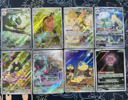 Pokemon TCG Illustration Rare Card Lot Of 8 - IR Mixed S&V-Mega Cards English - Image 2