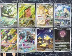 Pokemon TCG Illustration Rare Card Lot Of 8 - IR Mixed S&V-Mega Cards English - Image 3