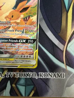 Eevee & Snorlax GX SM169 TAG TEAM Holo Black Star Promo Pokemon TCG Card - Image 4