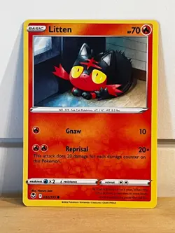 Litten 030/195 SWSH Silver Tempest Pokemon TCG Card Mint Condition - Image 1