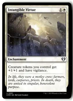 Intangible Virtue 31 Uncommon Commander Masters Magic: The Gathering Near Mint - Image 1
