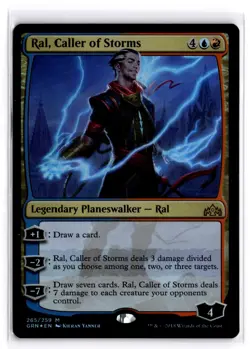 Ral, Caller of Storms 265 Mythic Guilds of Ravnica Magic: The Gathering Foil NM - Image 1
