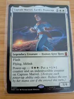 MTG Captain Marvel, Earth's Protector 0011 Marvel Super Heroes M/NM Free UK P&P - Image 1