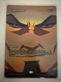 Cruel Tutor - BORDERLESS FOIL - MtG Avatar: the Last Airbender - Image 1