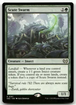 Scute Swarm #197 (NM) Duskmourn DSC Magic MTG - Image 1