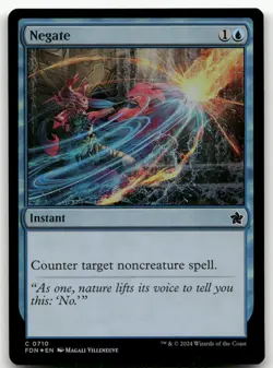 Negate #710 (Foil) (NM) Foundations FDN Magic MTG - Image 1