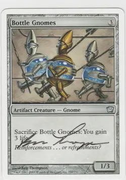 Magic the Gathering ~ Bottle Gnomes ~ 9th Ed. ~ M/NM ~ Signed by Artist #1 - Image 1