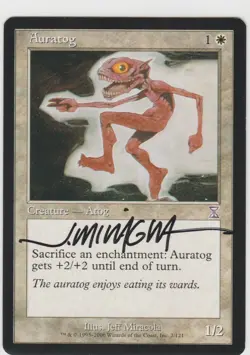 Magic the Gathering ~ Auratog ~ M/NM ~ Signed by Artist #1 - Image 1