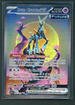 Pokemon TCG Iron Crown EX Scarlet & Violet Temporal Forces 206/162 Near Mint - Image 1