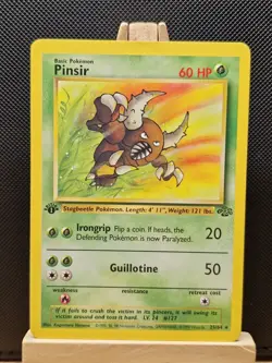 Pokemon TCG 1999 WOTC 1st Edition Jungle Pinsir 25/64 Non Holo - Excellent - Image 1
