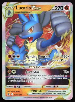 Lucario VSTAR SWSH214 NM Sword & Shield Promo Holo Promo Pokemon - Image 1