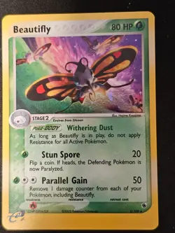 Pokemon TCG Beautifly 2 Ruby and Sapphire Vintage Mint near Mint Holo - Image 1