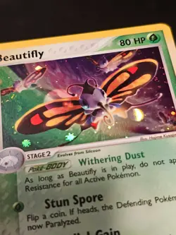 Pokemon TCG Beautifly 2 Ruby and Sapphire Vintage Mint near Mint Holo - Image 4
