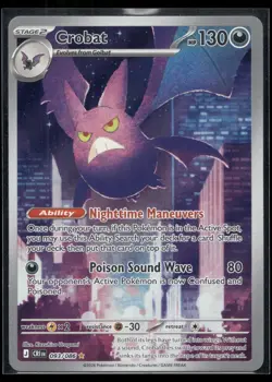 Crobat 093/086 Holo Illustration Rare Chaos Rising Pokemon Near Mint - Image 1