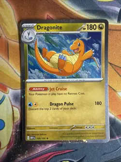 Dragonite 149/165 Cosmos Holo 151 Sam's Club Exclusive Promo Pokemon - SWIRL - Image 1
