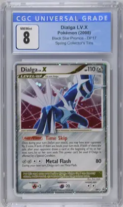 Dialga LV.X DP17 Spring Collector's Tin Black Star Promos Pokemon CGC 8 Nm/Mint - Image 1