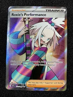 2026 Pokemon TCG Roxie's Performance 112/086 Cosmic Eclipse Holo Full Art UR EN - Image 2