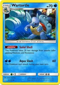 4x NM-Mint Wartortle - 34/214 - Uncommon Pokemon Unbroken Bonds - Image 1