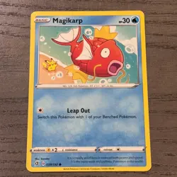 Pokemon Magikarp SWSH 02: Rebel Clash #039/192 Common NM Pikachu cameo - Image 1